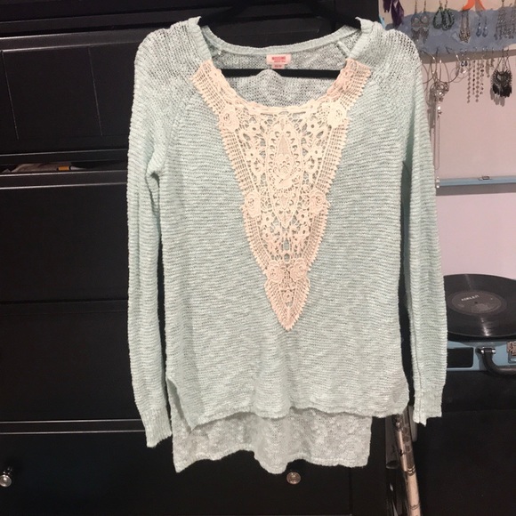 Mint Green Sweater - Picture 2 of 2
